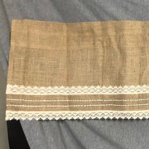 Burlap Valance